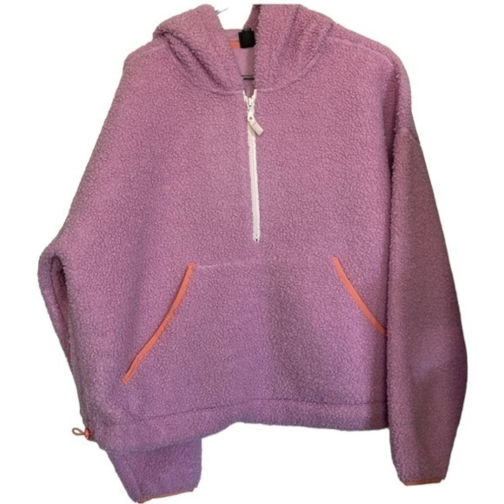 Wild Fable Pink Faux Fur Sherpa Pullover Hoodie XL NWT #3553